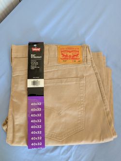 NWT Men's Levi's 514 Straight Fit Stretch Pants (W40 x L32)
