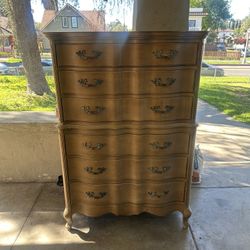 Vintage French Provincial Tall Dresser