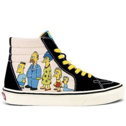 VANS - THE SIMPSONS SK8-HI SNEAKER MEN’S SIZE 8/ WOMEN’S SIZE 9.5