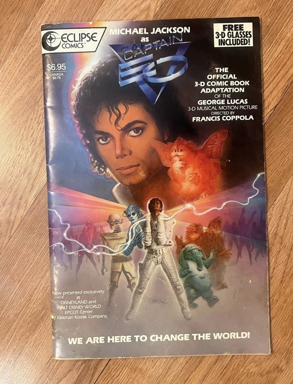 1987 ECLIPSE COMICS MICHAEL JACKSON CAPTAIN EO 3D SPECIAL EDITION COMIC