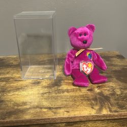 Ty Beanie Baby "Millennium" Bear - RARE Errors! "Millenium", Gasport, 1999, IL. - MINT Condition. Willing To Negotiate!!