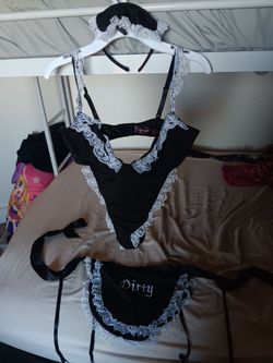 RAVE WEAR...Dreamgirl French Maid Lingerie Costume Set