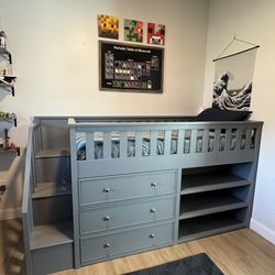 Pottery Barn Twin Captains Bed