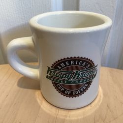 Vintage Krispy Kreme Coffee Co America's Cup Of Coffee 100% Arabica Thick Diner