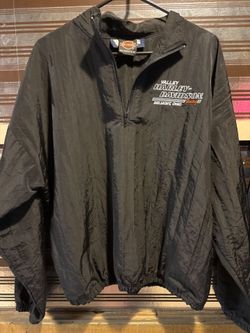 Valley Harley-Davidson Black 1/4 Zip Windbreaker