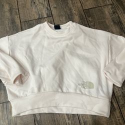 The North Face Women's Horizon Performance Fleece Crew Sweatshirt - Gardenia White  
