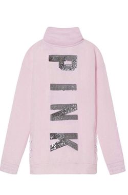 New PINK victoria secret Pullover Sweatshirt Bling Lace Up Quarter Zip  Sequin XSMALL for Sale in CHAMPIONS GT, FL - OfferUp