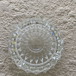 Vintage Glass Candy Dish 7”
