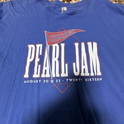 Pearl Jam Concert Tshirt Chicago 2016