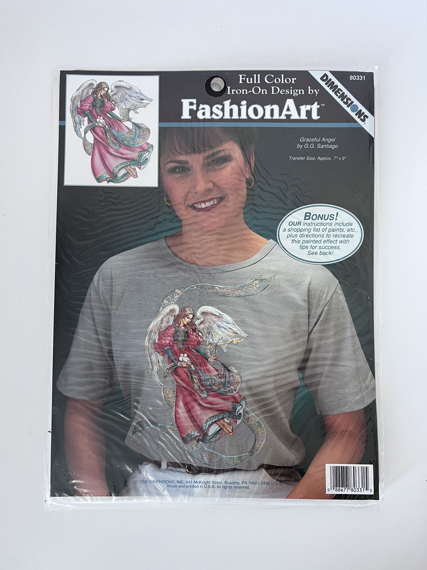 Graceful Angel Iron On Design 