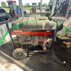 Craftsman 6300 Running Watts / 9100 Starting Watts portable generator with a Briggs & Stratton engine and electric start