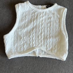 White Crop Top