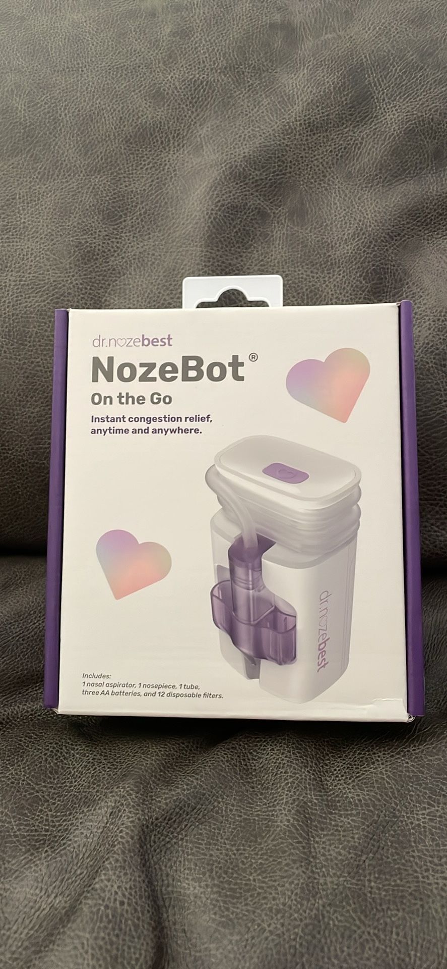 Dr. Noze Best - NozeBot | Electric Baby Nasal Aspirator | Hospital Grade Suction | Nose Sucker and Nasal Vacuum | Safe for Infants and Toddlers