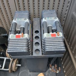 Powerblocks 180 Lbs (90 lbs. each) with Stand