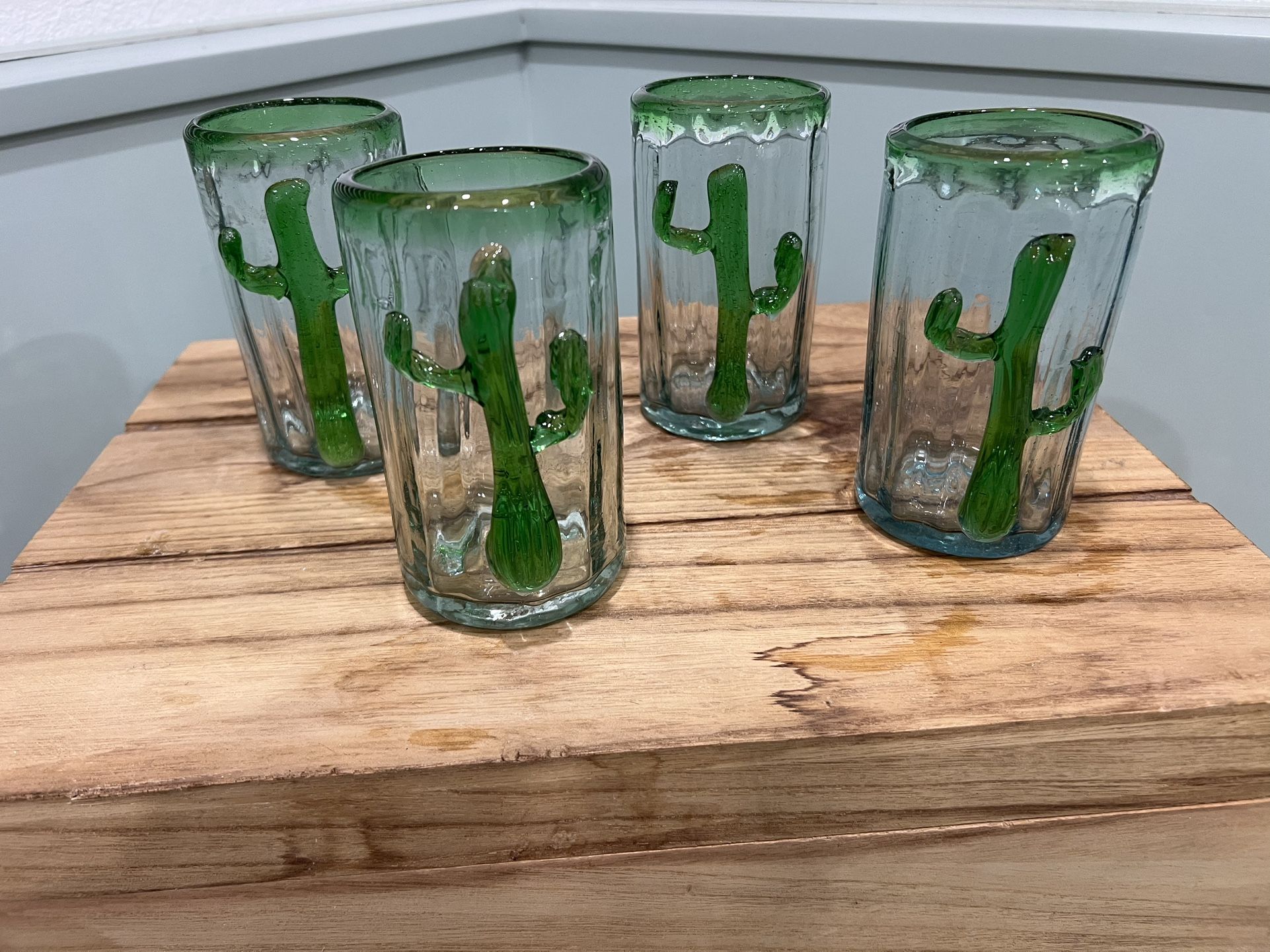 Cactus π΅ Blown Glass Cups (tall)