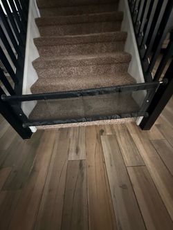 Black Mesh Retractable Baby Safety Gate