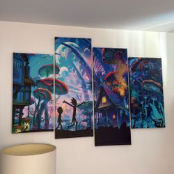 Rick And Morty Canvas Art