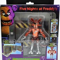Jazwares Five Nights at Freddy’s Foxy Office Set - 5" Figure Jumpscare GITD Eyes Diorama FNAF
