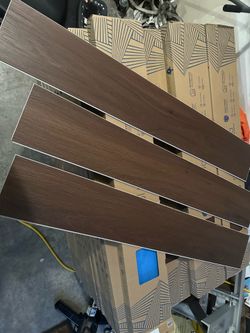 816 sqft of luxury vinyl plank flooring waterproof with pad walnut brown color click together