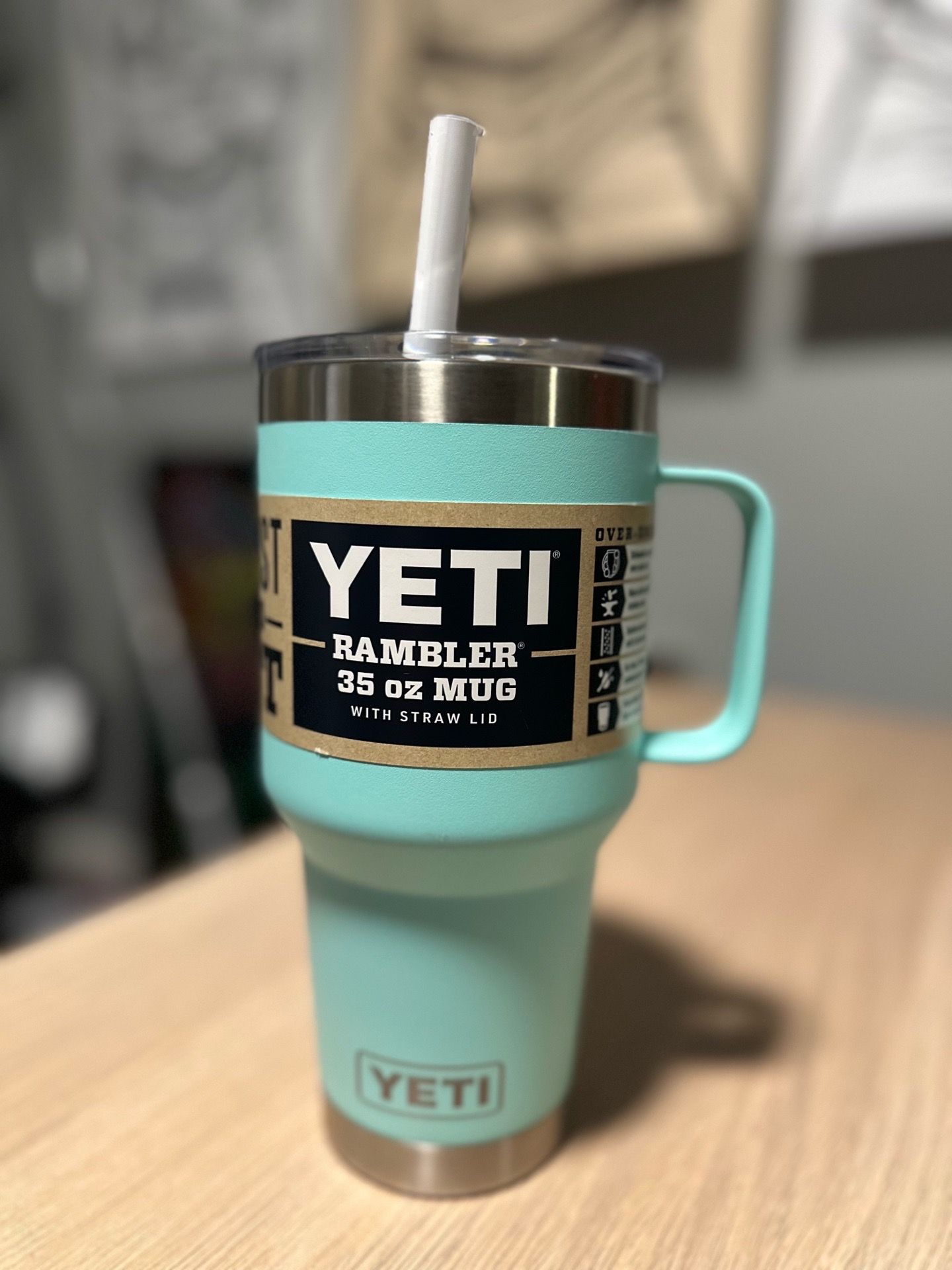 YETI RAMBLER® 35 oz MUG WITH STRAW LID $40 Dlls