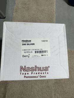 Nashua 398 silver duct tape 3”x60 Yards Case Of 16