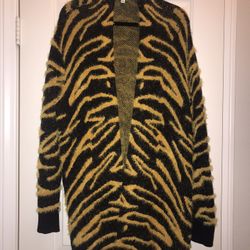 Animal Print Long Sweater