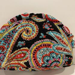 Vera Bradley Make Up Bag / Case Like New 9” W x 6” H x 2” D