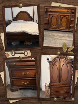 King bedroom set solid wood