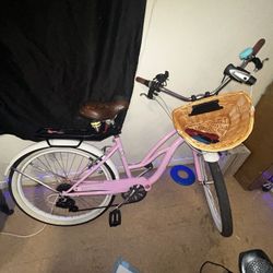Pink Cruiser Bike 