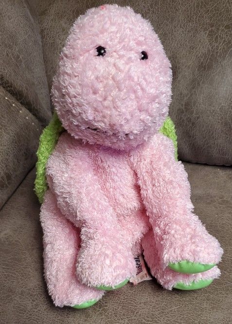 Mary Meyers Sweet Rascals Pink & Green Turtle Plush Toy