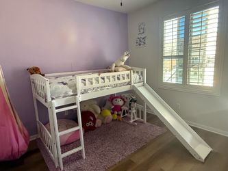 Kids Twin  Bed with Slide