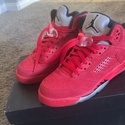 Jordan 5 Retro Red Suede 