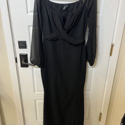 Stunning Black  Formal Dress For Wedding Or Prom