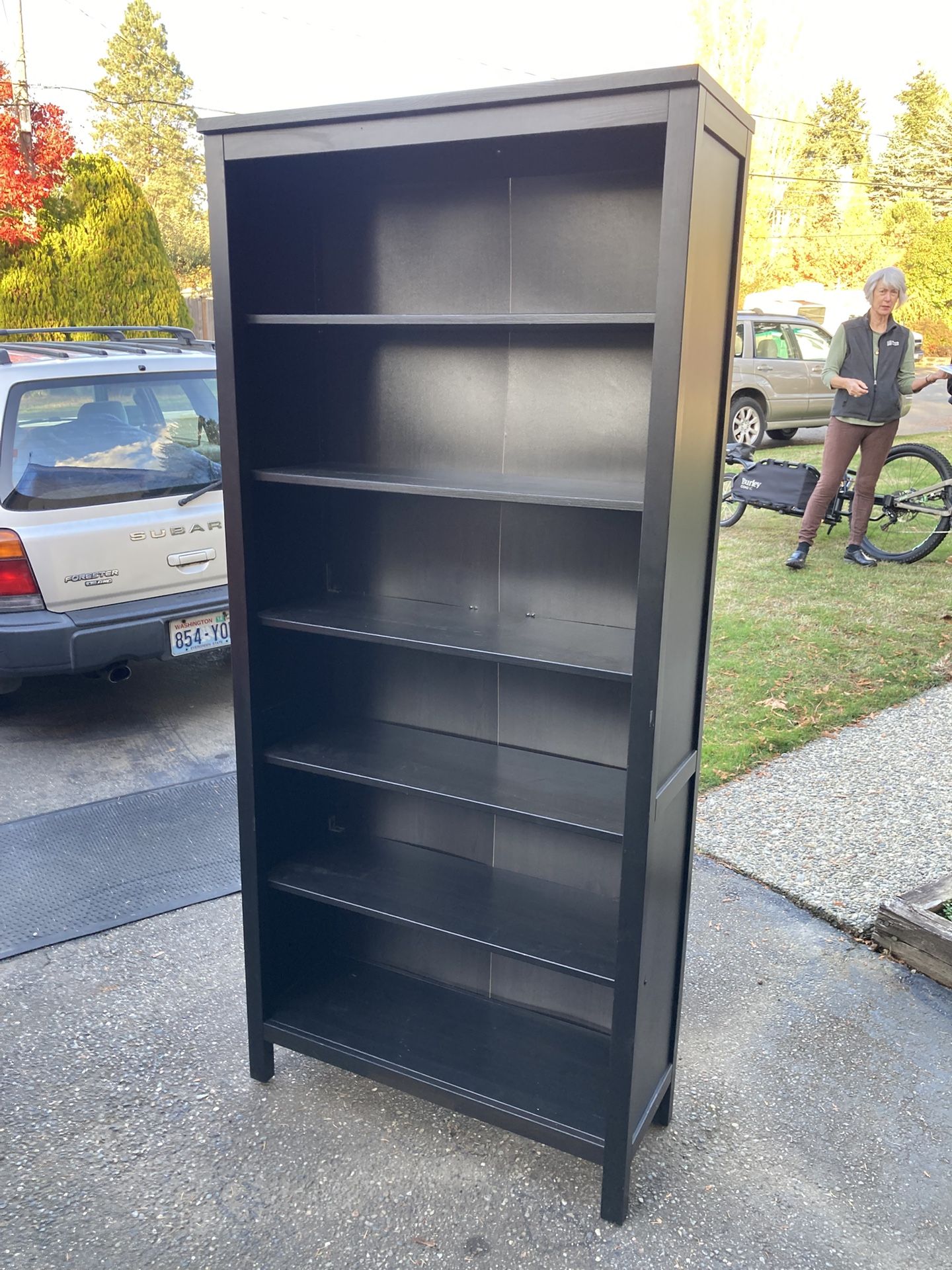 Bookcase, Ikea Hemnes, Wood, 5 Shelves, Delivery