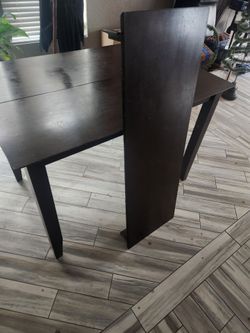 Dining/Buffet table 30in-44in dark brown wood