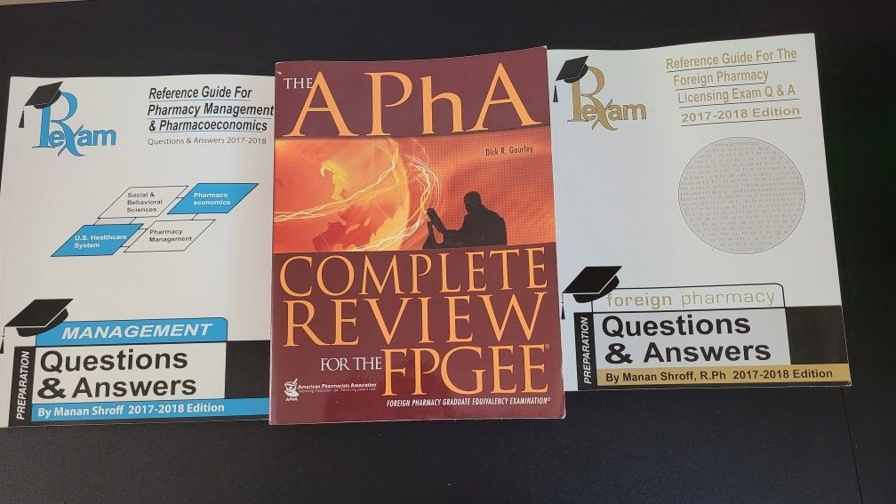 FPGEE Study Material Apha FPGEE review And RX Exam Preparation Books