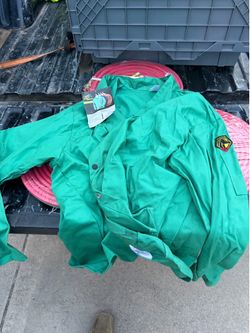 Black Stallion Green FR Welding Jacket