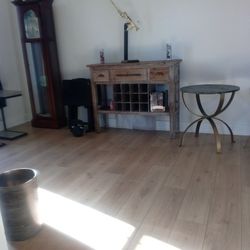 Nice Designer Antique Entryway Table /Wine Storage 