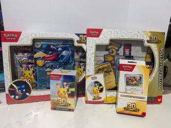 Pokémon 30th Anniversary Collection Bundle – Sealed!  Brand new Pokémon 30th Anniversary product