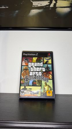 Vintage 2004 PlayStation 2 Grand Theft Auto San Andreas Video Game Map & Game