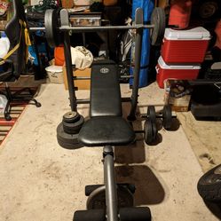 Workout Bench With Weights