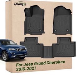 New in the box Landrol Car Floor Mats Replacement for Jeep Grand Cherokee 2016-2021/ Grand Cherokee WK 2022 (Not for L) Odorless Custom Fit Liners Fro