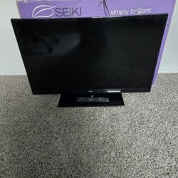 Television With Box And Remote