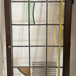 Stained Glass Window From Tudor Style House