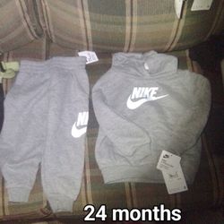 2 Baby Boy Nike Sweatpants And Hoodie