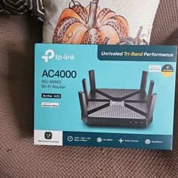TP-Link AC4000 Smart WiFi Tri-Band Router 