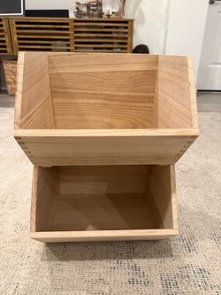 Target Pillowfort Stackable Wood Storage Bins