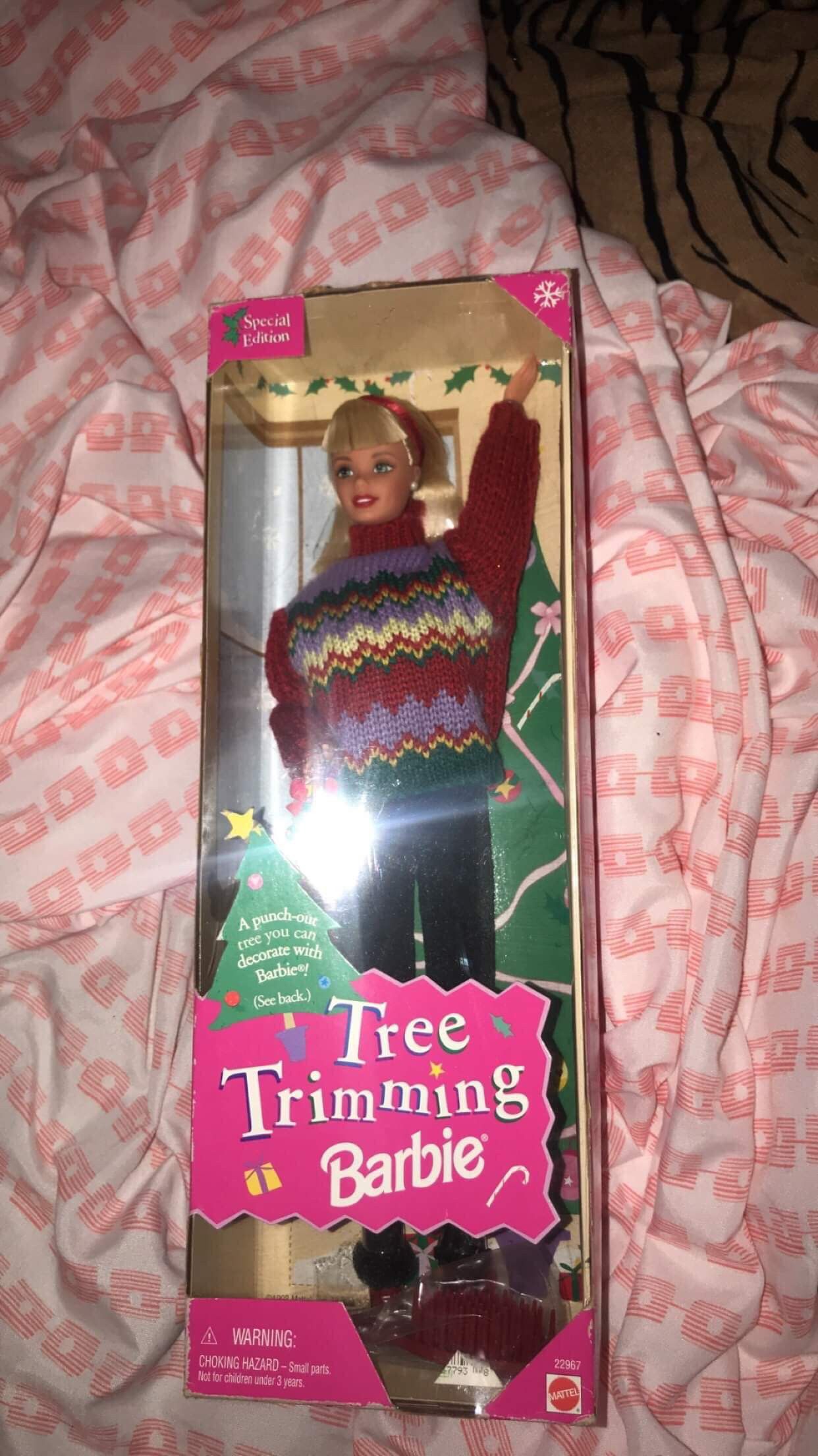 New tree trimming barbie doll