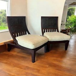 Modern Slipper Lounge Chairs (set of 2)