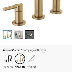 Delta Nicoli Two Handle Widespread Faucet 